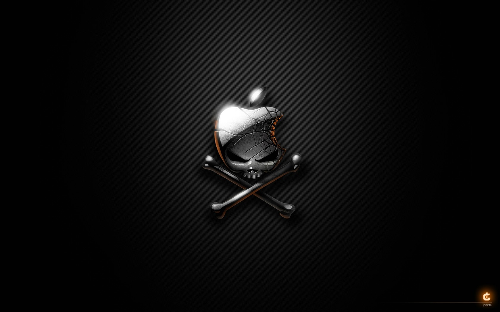苹果标志壁纸高清黑色图片